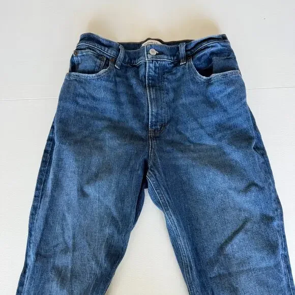 Abercrombie and Fitch Long 70s Flare Vintage High Rise Jean Medium Wash Size 28L - Picture 3 of 9
